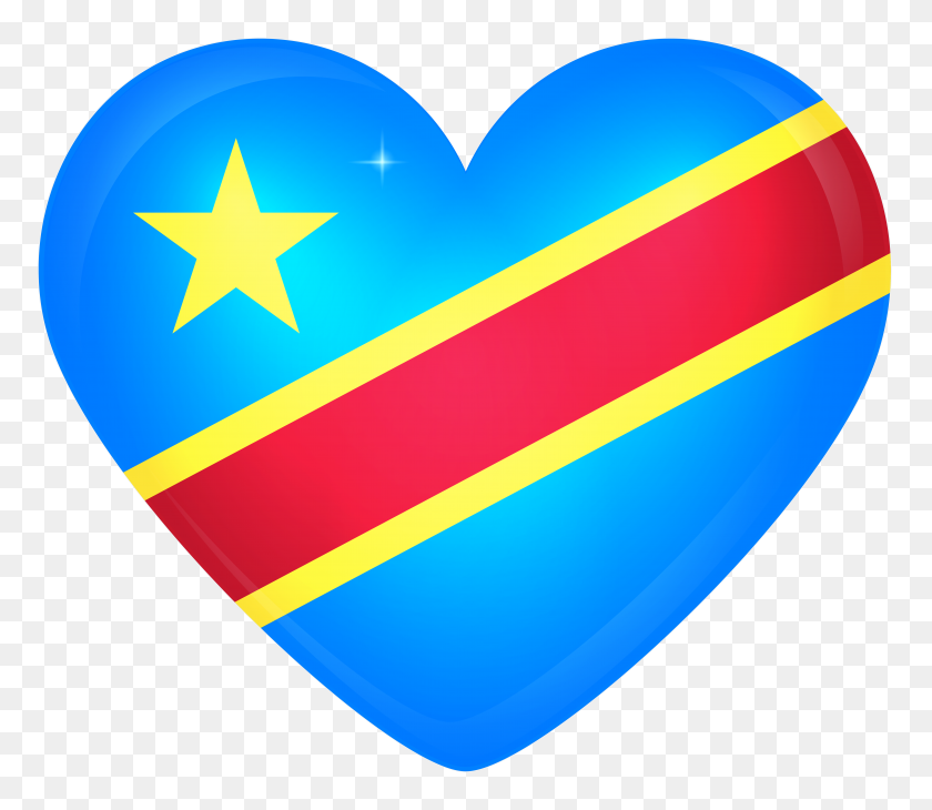6000x5156 Democratic Republic Of The Congo Large Heart Gallery - Republic Clipart