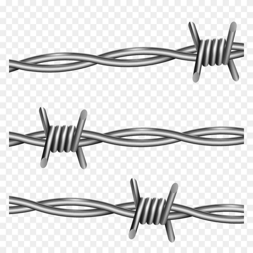 800x800 Demoji Barbed Wire - Wire Fence PNG