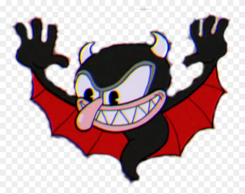 1229x951 Demon Bat Cuphead Wiki Fandom Powered - Cola Del Diablo Png