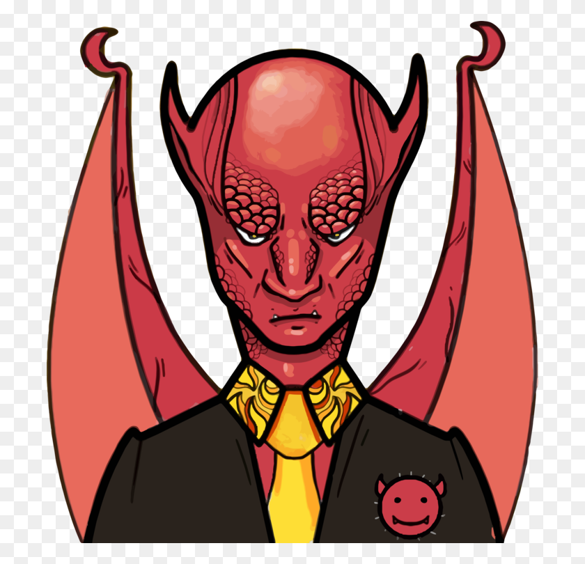706x750 Demon Beelzebub Devil Satan Cartoon - Satan Clipart