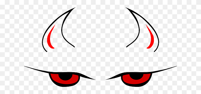 640x336 Глаза Демона Клипарт Простой - Мультфильм Глазные Яблоки Клипарт