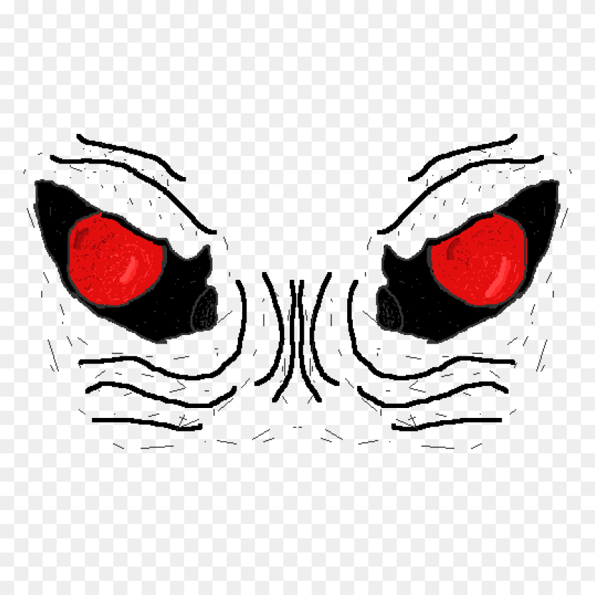 1500x1500 Подушка Demon Eyes Red Pixel - Глаза Демона Png