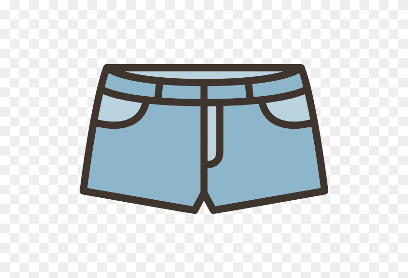 512x512 Denim Shorts Icon - Shorts Clipart