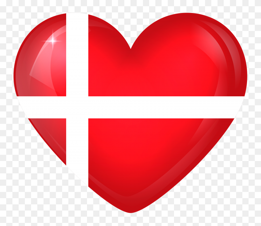 6000x5157 Denmark Large Heart - Denmark Clipart