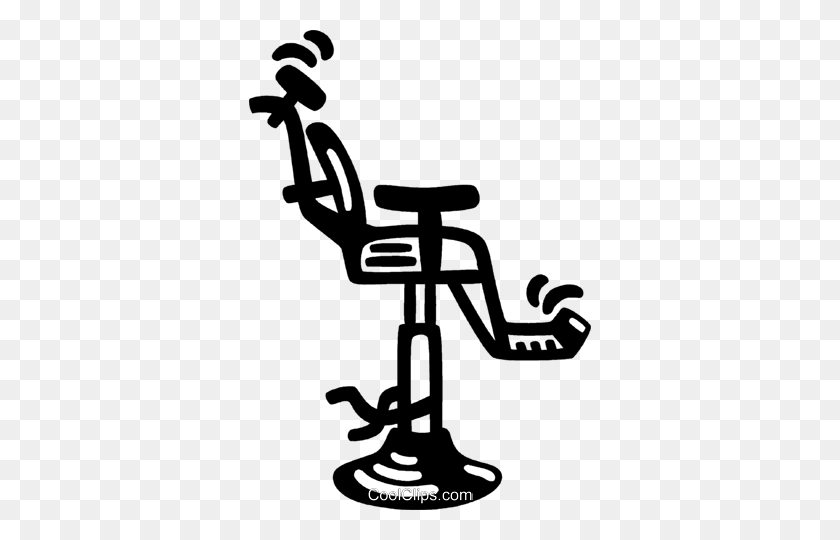 342x480 Dentist Chair Royalty Free Vector Clip Art Illustration - Dentist Clipart Black And White
