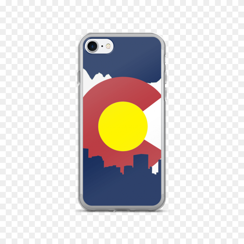 1000x1000 Denver Colorado Flag Phone Case Denver Skyline Colorado Phone Case - Colorado Flag PNG