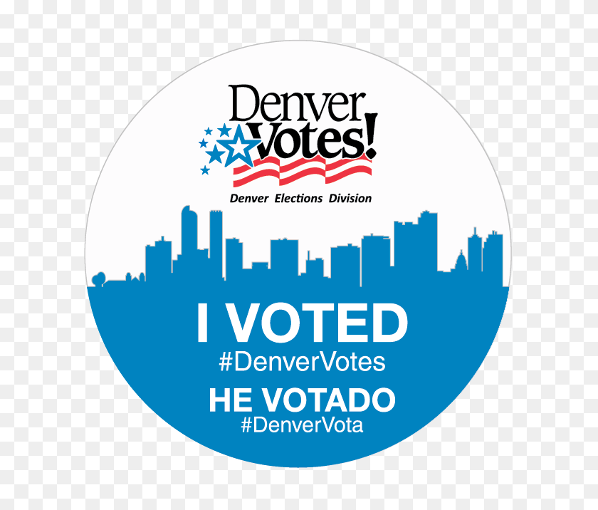 658x656 Elecciones De Denver En Twitter ¡Muéstrenos Sus Calcomanías! Tuitear Una Foto - Yo Voté Pegatina Png