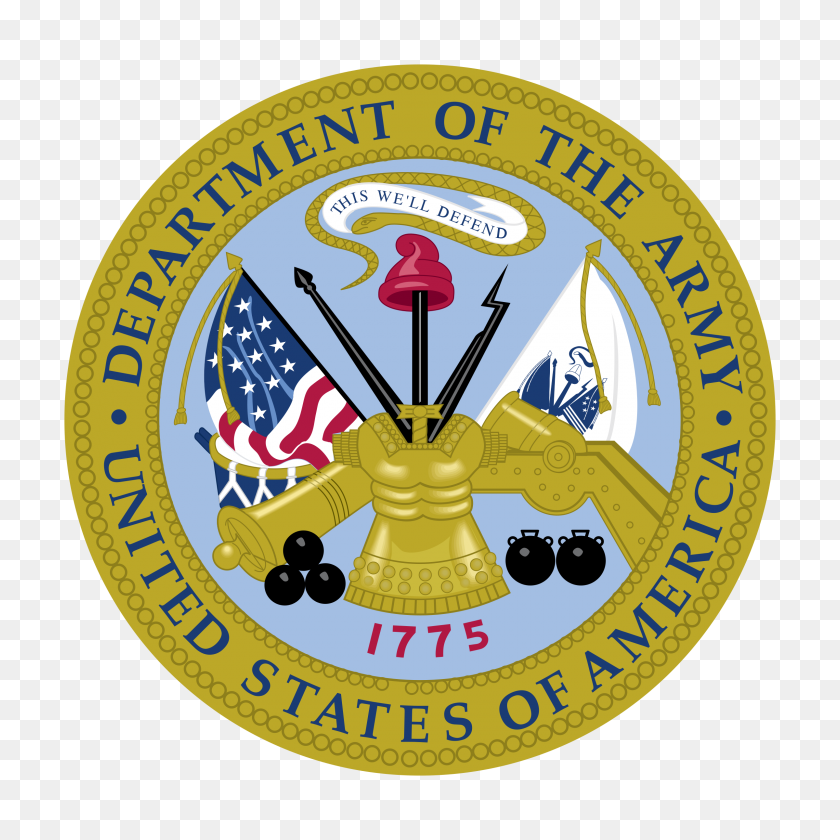 2400x2400 Department Of The Army Logo Png Transparent Vector - Army Logo PNG