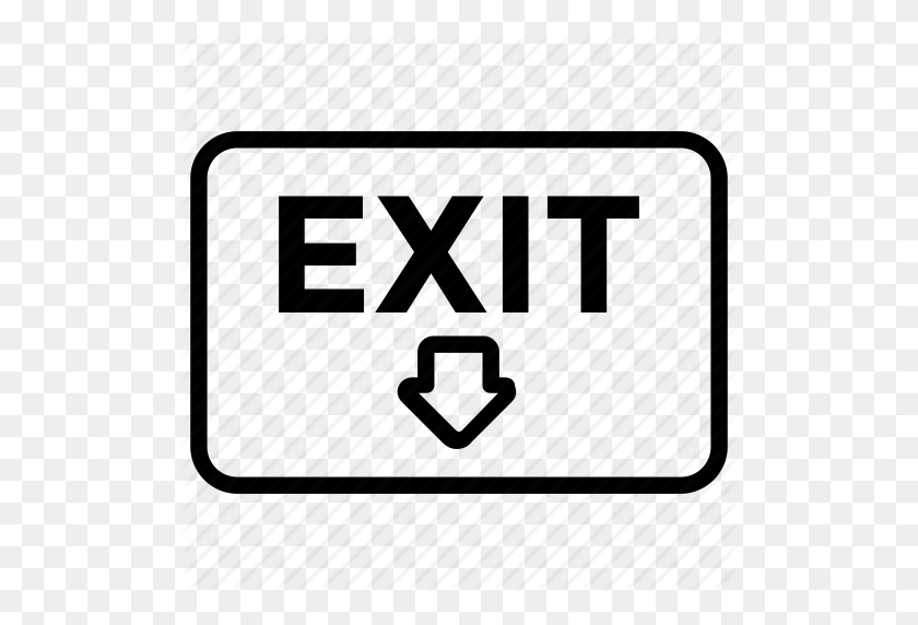 512x512 Departure, Emergency Exit, Exit, Exit Sign, Leave Icon - Exit Sign Clip Art