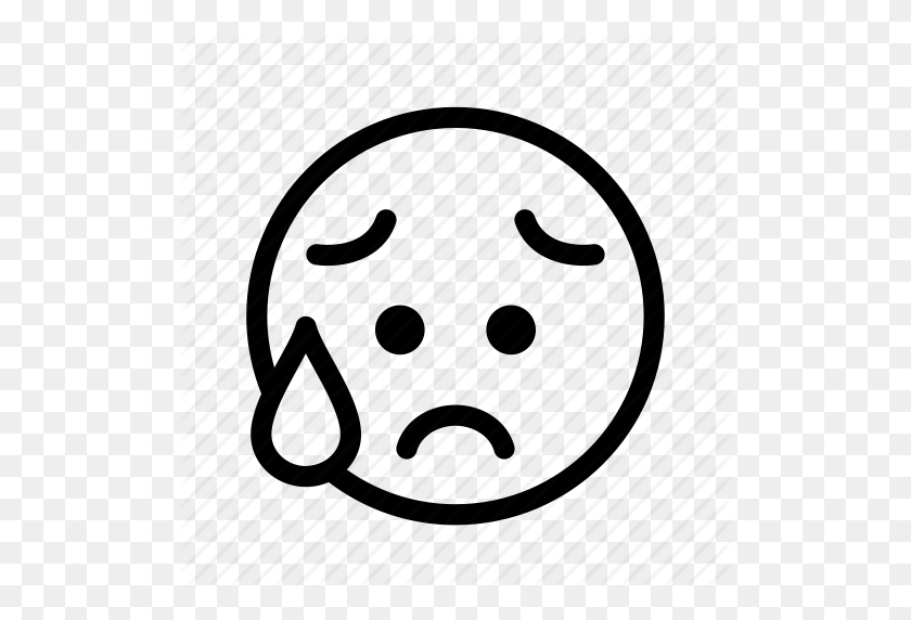 512x512 Depressed, Distressed, Emoji, Emoticon, Sad Icon - Distressed PNG
