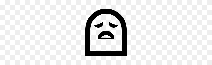200x200 Depressed Ghost Emoji Icons Noun Project - Ghost Emoji PNG