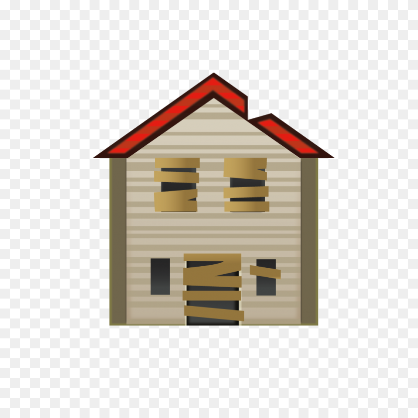 1024x1024 Derelict House Building Emojimantra - House Emoji PNG