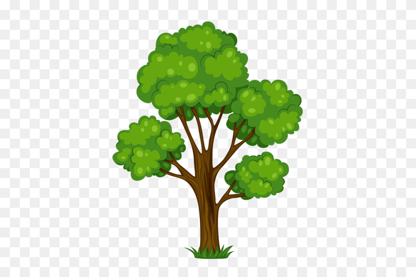 407x500 Деревья Derevia Albom Картинки, Дерево Клипарт - Зеленые Растения Картинки