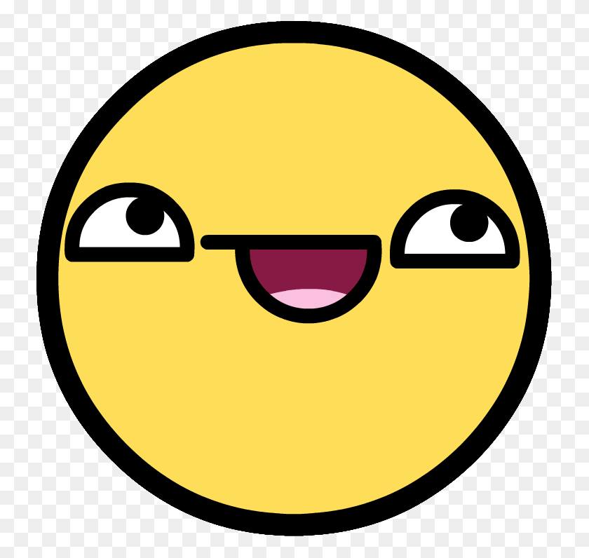 736x736 Derpy Smiley Face - Derp Face PNG