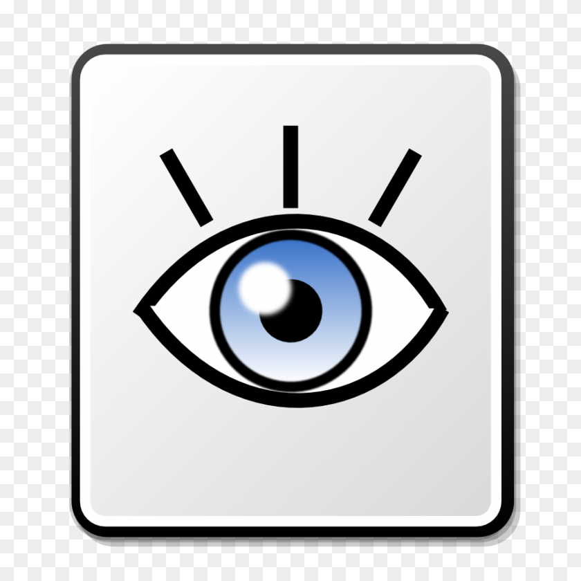 853x853 Описание Nuvola Eye Icon - Открытый Png