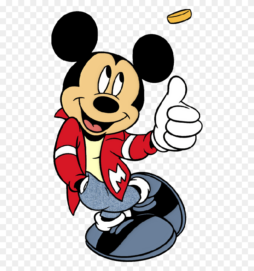 500x835 Desenho Da Disney Mickey Mouse - Mickey Mouse Number 1 Clipart