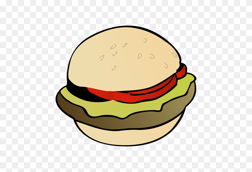 512x512 Desenhos Animados Americano - Гамбургер Png