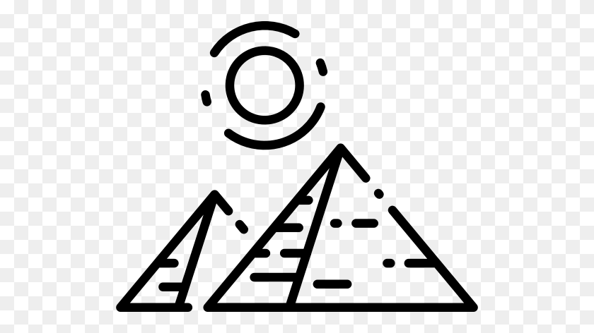 512x412 Пустыня, Египет, Египет, Гиза, Достопримечательность, Пирамида, Значок Туризма - Египетская Пирамида Клипарт