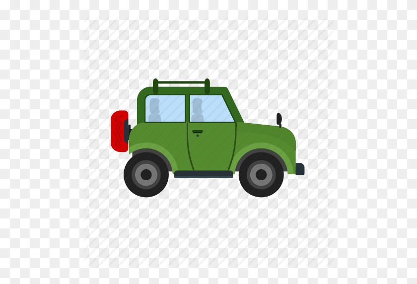 512x512 Desierto, Jeep, Camioneta, Carretera, Safari, Camión, Vehículo Icono - Camioneta Png