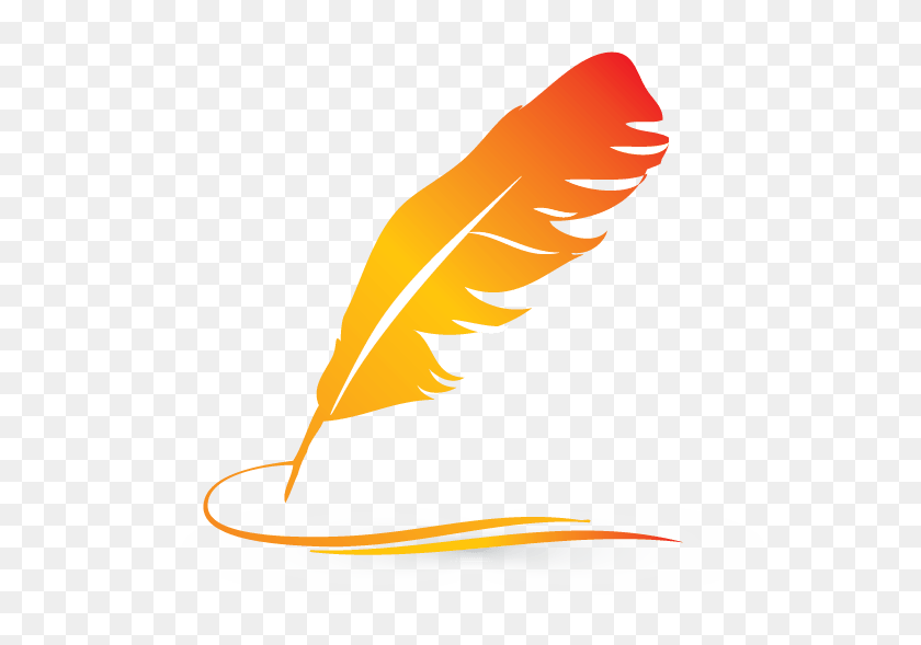 588x529 Design Free Logo Create Your Own Feather Ink Pen Logo Template - Feather Pen PNG