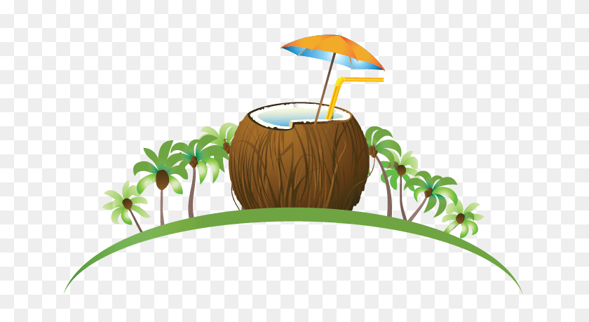 669x399 Design Free Logo Online Tropical Coconut Logo Generator - Coconut PNG