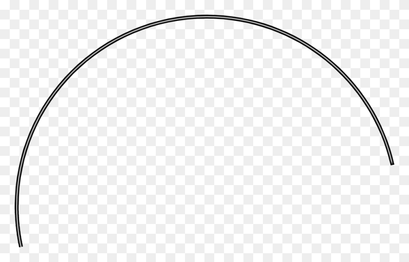 958x588 Design Free Stock Photo Illustration Of A Black Half Circle - Circles Clipart Free