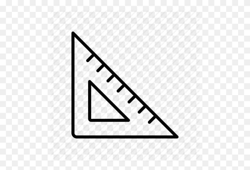 512x512 Design, Ruler, Set Square, Set Square, Tools, Triangle, Triangles Icon - Triangle Design PNG