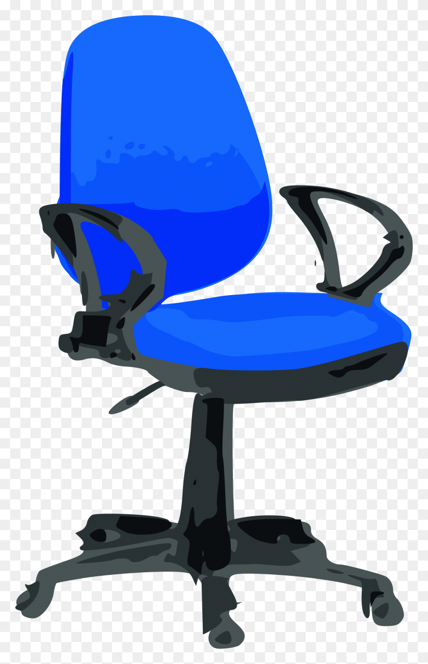 1505x2400 Desk Chair Blue With Wheels Icons Png - Office Chair PNG