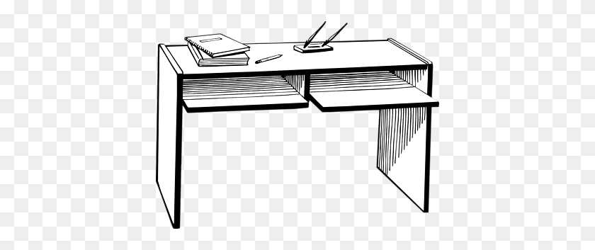 400x293 Desk Clip Art - Teacher Desk Clipart