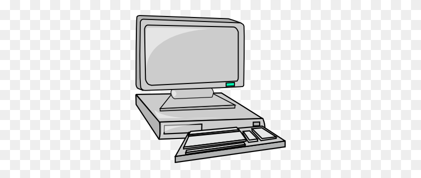 300x296 Desktop Computer Clip Art - Cartoon Computer PNG