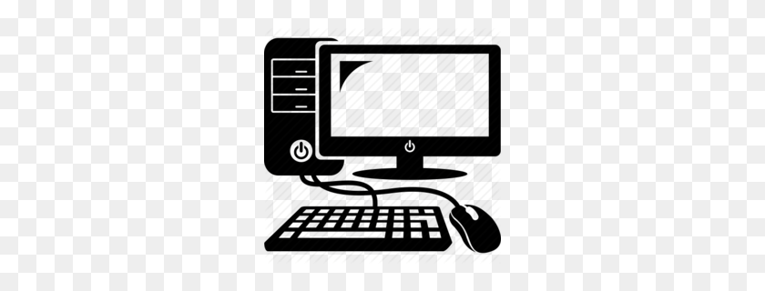 260x260 Desktop Computer Monitor Clipart - Computer Screen Clip Art