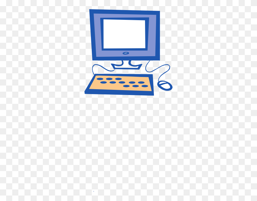 288x598 Desktop Computer Symbol Clip Art - Desktop Computer Clipart