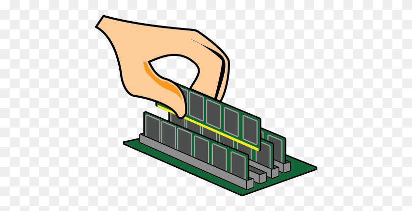 454x370 Desktop Hardware Repair Chico - Bricklayer Clipart
