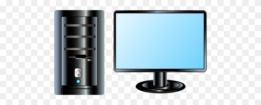 500x278 Desktop Pc Png Clip Art - Screen Clipart