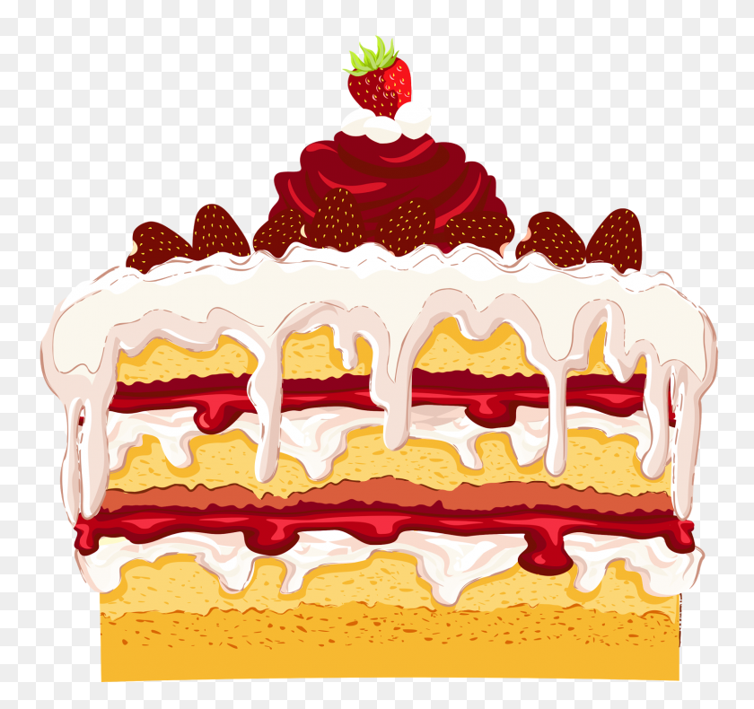 1600x1499 Dessert Clipart Chocolate Cake - Cake And Ice Cream Clipart