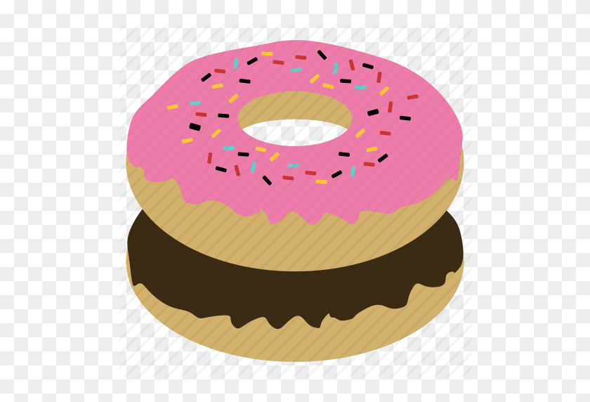 512x512 Dessert, Donut, Doughnut, Dunkin Donuts, Junk Food, Mister Donut - Doughnut PNG