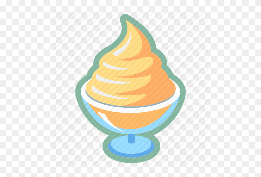 512x512 Десерт, Замороженный Йогурт, Мороженое, Сорбет, Sweet Icon - Frozen Yogurt Clipart