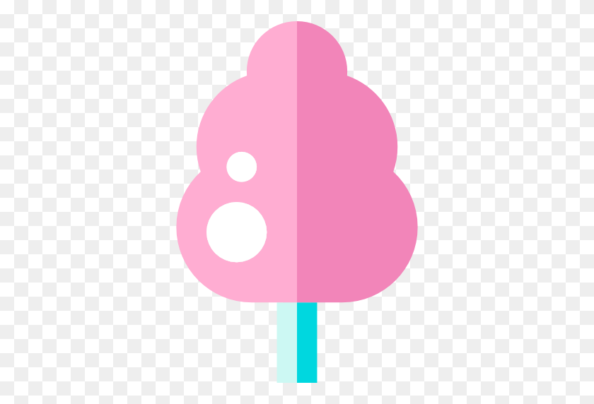 512x512 Dessert, Sugar, Cotton Candy, Food, Sweet Icon - Cotton Candy PNG