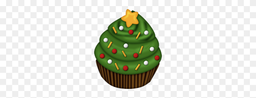 222x263 Dessets Clip Art Cupcakes, Cupcake - Christmas Cupcake Clipart