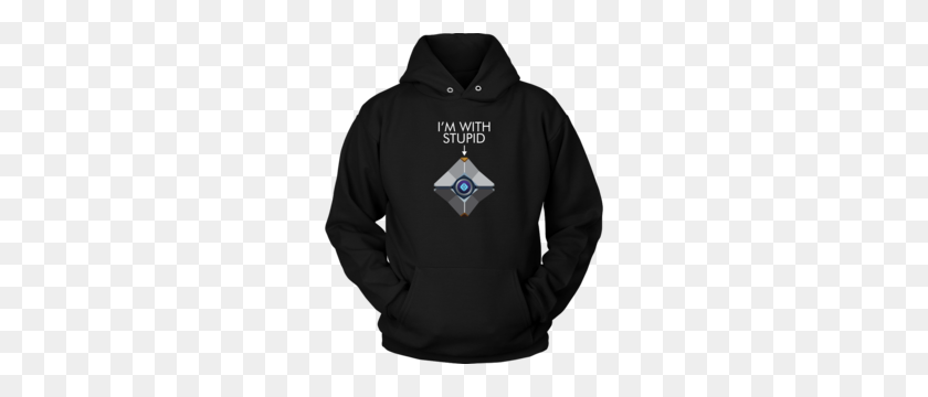 300x300 Destiny Ghost I'm With Stupid Hoodie Hangry Gamer Gear Gamer - Destiny Ghost PNG