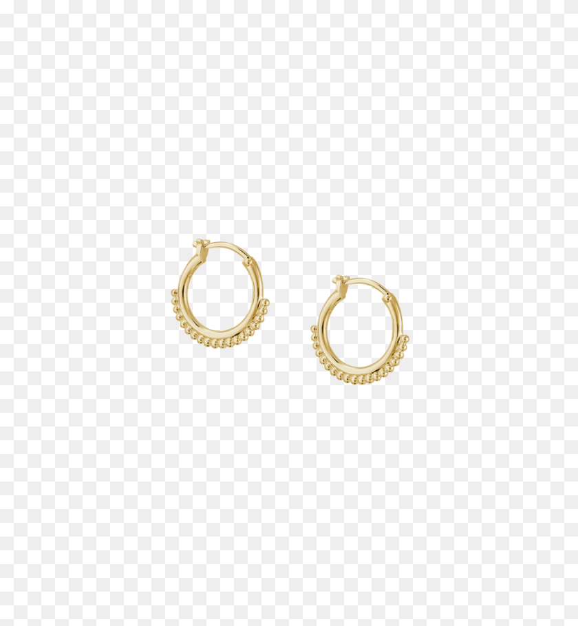 939x1024 Detail Hoop Earrings - Gold Plate PNG