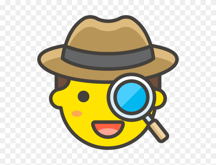866x650 Detective Emoji Png Transparent Emoji - Emoji PNG Transparent