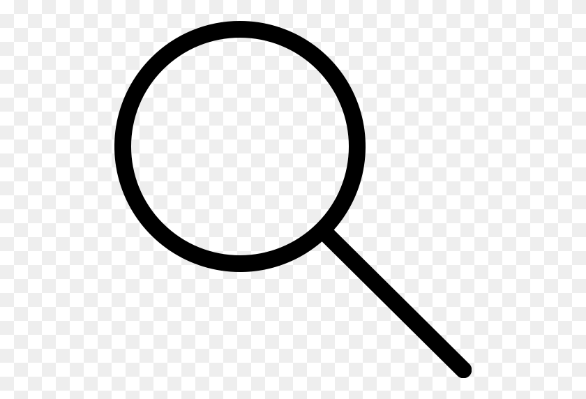 512x512 Detective, Hand Lens, Lens, Magnifying Glass, Research, Search - Lens PNG