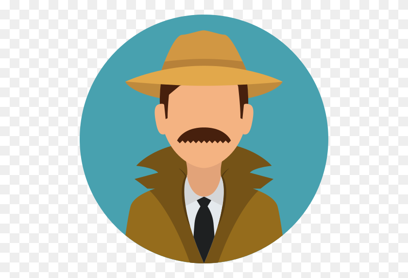 512x512 Detective Png Icon - Detective PNG