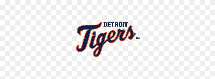 250x250 Detroit Tigers Wordmark Logotipo De Deportes Logotipo De La Historia - Detroit Tigers Logotipo Png