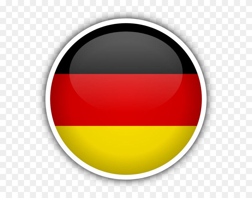 600x600 Deutschland Germany Flag Clip Art - German Flag Clipart