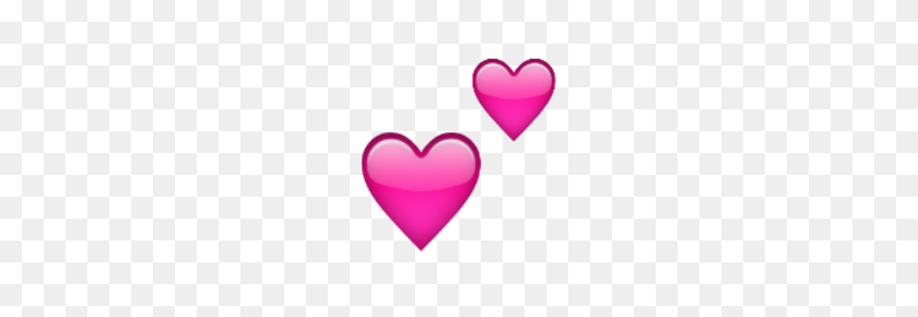220x230 Deux Coeurs Pink - Corazones В Tumblr Png