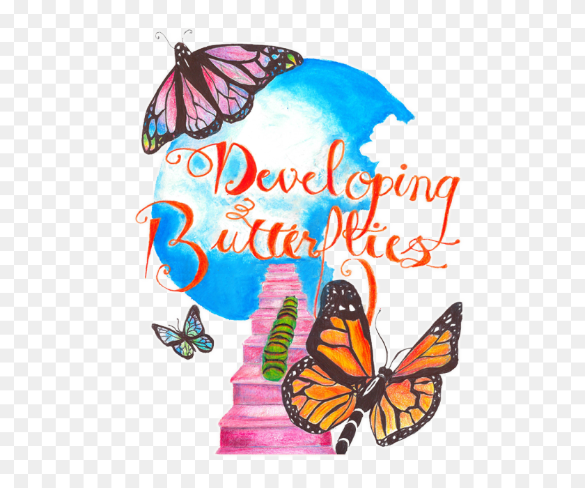 640x640 Developing Butterflies Big Sister Program - Butterfly Life Cycle Clipart