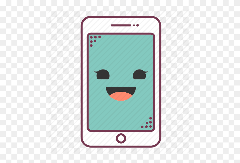 512x512 Device, Devices, Emoji, Emoticon, Mobile, Phone, Smartphone Icon - Phone Emoji PNG