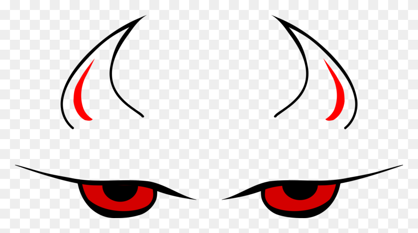 1429x750 Дьявол Демон Знак Рога Рисунок Глаза - Рога Дьявола Клипарт